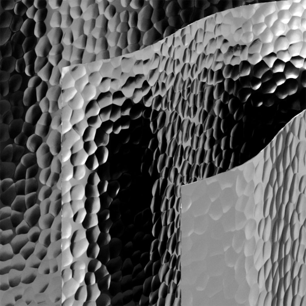 Hammered silver